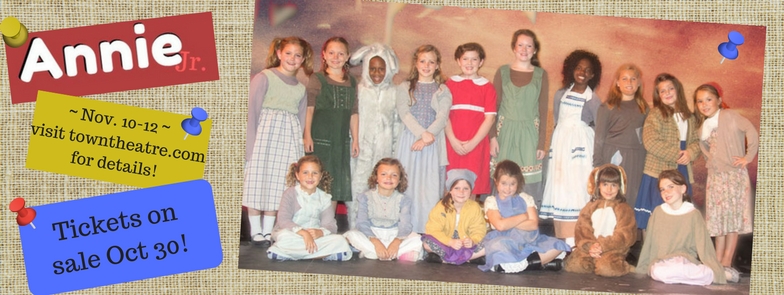 Annie Jr. takes the stage Nov. 10-12. Tickets on sale Oct. 30!